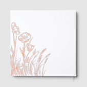 Moderne Wildblumen Gästebuch (Rückseite)