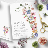 Moderne Wildblumen-Hochzeit