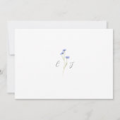 Moderne Wildblumen-Hochzeit Save The Date (Rückseite)