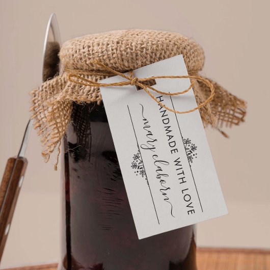 Moderne Wildblumen Individuelle Name mit Liebe Gummistempel