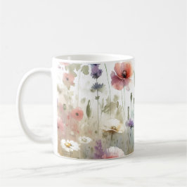 Moderne Wildblumen Kaffeetasse