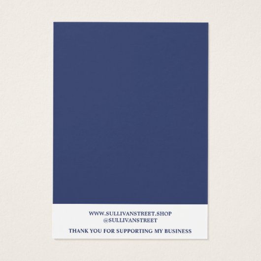 Moderne Wildblumen Necklace Juwelier Display Card (Rückseite)