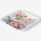Moderne Wildblumen Schöne Luxus-Kollektion Pappteller (Gewinkelt)