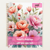 Moderne Wildblumen Schöne Luxus-Kollektion Planer (Vorderseite)