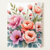 Moderne Wildblumen Schöne Luxus-Kollektion Planer (Rückseite)