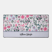 Moderne Wildblumen Schreibtischunterlage (Vorderseite)