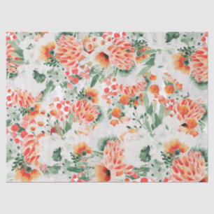 Moderne Wildblumen trendy floral Seidenpapier