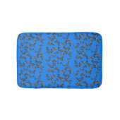 Moderne wilde blaue Zebra Badematte (Vorderseite)