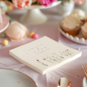 Moderne wilde Blume Napkins Serviette