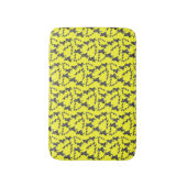 Moderne wilde gelbe Zebra Badematte (Vorderseite Vertikal)