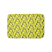 Moderne wilde gelbe Zebra Badematte (Vorderseite)