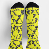 Moderne wilde gelbe Zebra Socken (Oben)