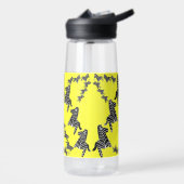 Moderne wilde gelbe Zebra Trinkflasche (Links)