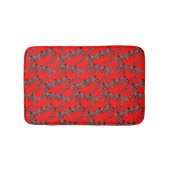 Moderne wilde rote Zebra Badematte (Vorderseite)