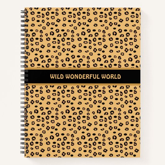 Moderne wilde Tiger Muster Notizblock (Vorderseite)