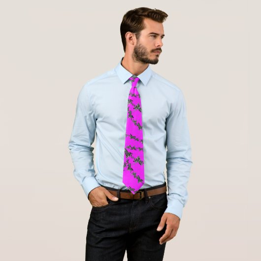Moderne wilde violette Zebra Krawatte (Beispiel)