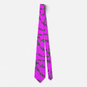 Moderne wilde violette Zebra Krawatte (Vorderseite)