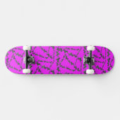 Moderne wilde violette Zebra Skateboard (Horizontal)