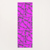 Moderne wilde violette Zebra Yogamatte (Rückseite)