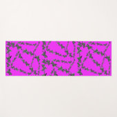Moderne wilde violette Zebra Yogamatte (Vorderseite (Horizontal))