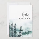 Moderne Wildnis Lass Adventure Begin Baby Shower Einladung (Rückseite)