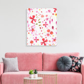 Moderne Wildwasser-Blume Leinwanddruck (Insitu (Wohnzimmer))