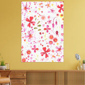 Moderne Wildwasser-Blume Leinwanddruck (Insitu (Wohnzimmer))