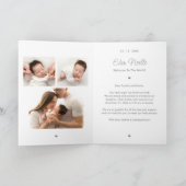 Moderne Willkommensankündigung Faltkarte Einladung (Innenseite)