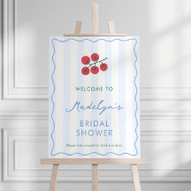 Moderne Willkommensschilder für Tomaten-Hochzeitsd