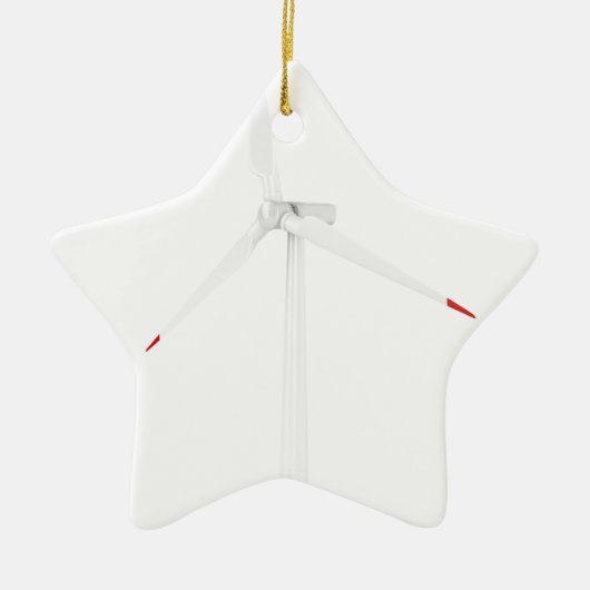 Moderne Windkraftanlage Keramik Ornament (Vorne)