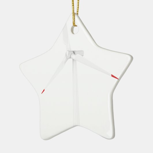 Moderne Windkraftanlage Keramik Ornament (Links)