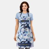 Moderne Winter Abstrakte Schürze mit Individuelle  (Getragen)