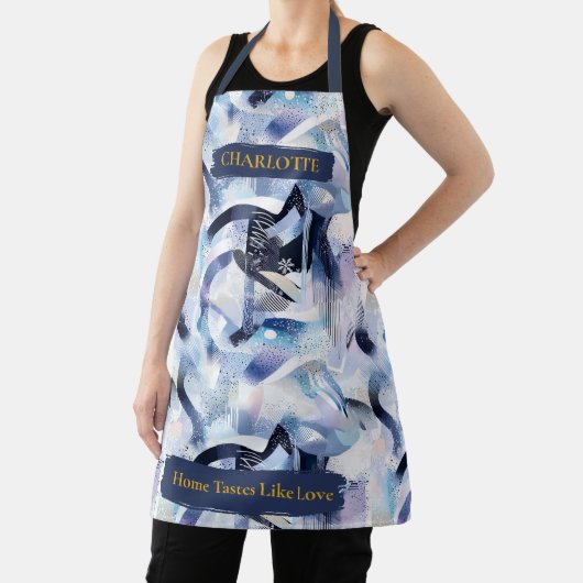 Moderne Winter Abstrakte Schürze mit Individuelle  (InSitu)