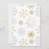 Moderne Winter Baby Dusche Einladung (Rückseite)