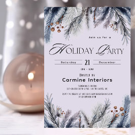 Moderne Winter Botanicals Corporate Holiday Party Einladung