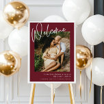 Moderne Winter Festive Burgundy Baby Dusche Herzli Poster<br><div class="desc">Genießen Sie den Geist der Saison mit unserer exquisiten Calligraphy Winter Festive Collection in luxuriösem Burgundy Red. Von atemberaubenden Einladungen,  die den Ton Set,  elegante Signatur und Party Dekoration,  die Ihre Gäste verzaubern wird,  ist diese Kollektion dazu gedacht,  Wärme und Stil in Ihre Feier einfließen zu lassen. #zazzlemade</div>