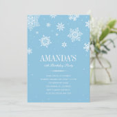 Moderne Winter-Märchenland-Einladungen Einladung (Stehend Vorderseite)