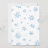 Moderne Winter-Märchenland-Einladungen Einladung (Rückseite)