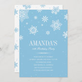 Moderne Winter-Märchenland-Einladungen Einladung (Vorne/Hinten)