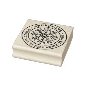 Moderne Winter-Schneeflocke Rücksendeadresse Gummistempel (Stempel)