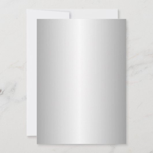 Moderne Winter Silver Snowflake Babydusche Einladung (Rückseite)