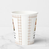 Moderne Winter Ugly Sweater Baby Dusche Pappbecher (Rechts)