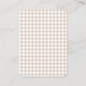 Moderne Winter Ugly Sweater Baby Dusche Umschließu Begleitkarte (Rückseite)