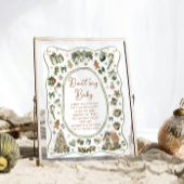 Moderne Winterkälte im Freien Sage kein Babyspiel Poster