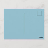 Moderne Winterkränzkleider-Hochzeit Postkarte (Rückseite)