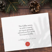 Moderne Winterlandschaft | Feierliche Grüße Feiertagskarte