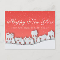 Moderne Winterlandschaft | Neujahrsgrüße