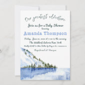 Moderne Winterlandschaft Unser Bestes Abenteuer Einladung (Vorderseite)