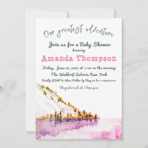 Moderne Winterlandschaft Unser Bestes Abenteuer Einladung