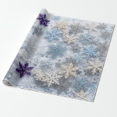 Moderne Wintermuster 2022 Geschenkpapier (Ungerollt)
